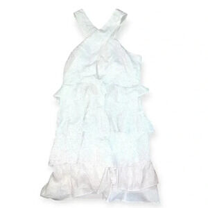 Sadie & Sage white polka dot ruffle dress